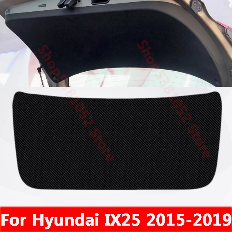 

For Hyundai IX25 2015-2019 Car PU Leather Tailgate Protection Film Guard Sticker Anti-Scratch Trunk Door Decoration Accessories