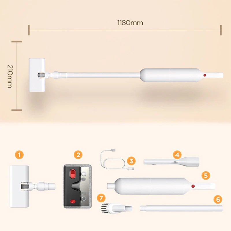 Vertical Vacuum Cleaner Wireless For Home 150W Motor 12kPa Big Suction Wet And Dry Floor Mop 40min Runtime Cleaning Tools IDEACH