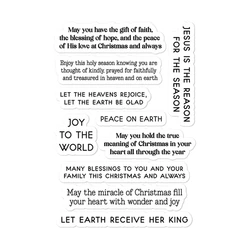 2024 New Christmas Religious Sentiments Words Clear Stamps Scrapbooking Paper Making NO Cutting Dies Frames Card Craft
