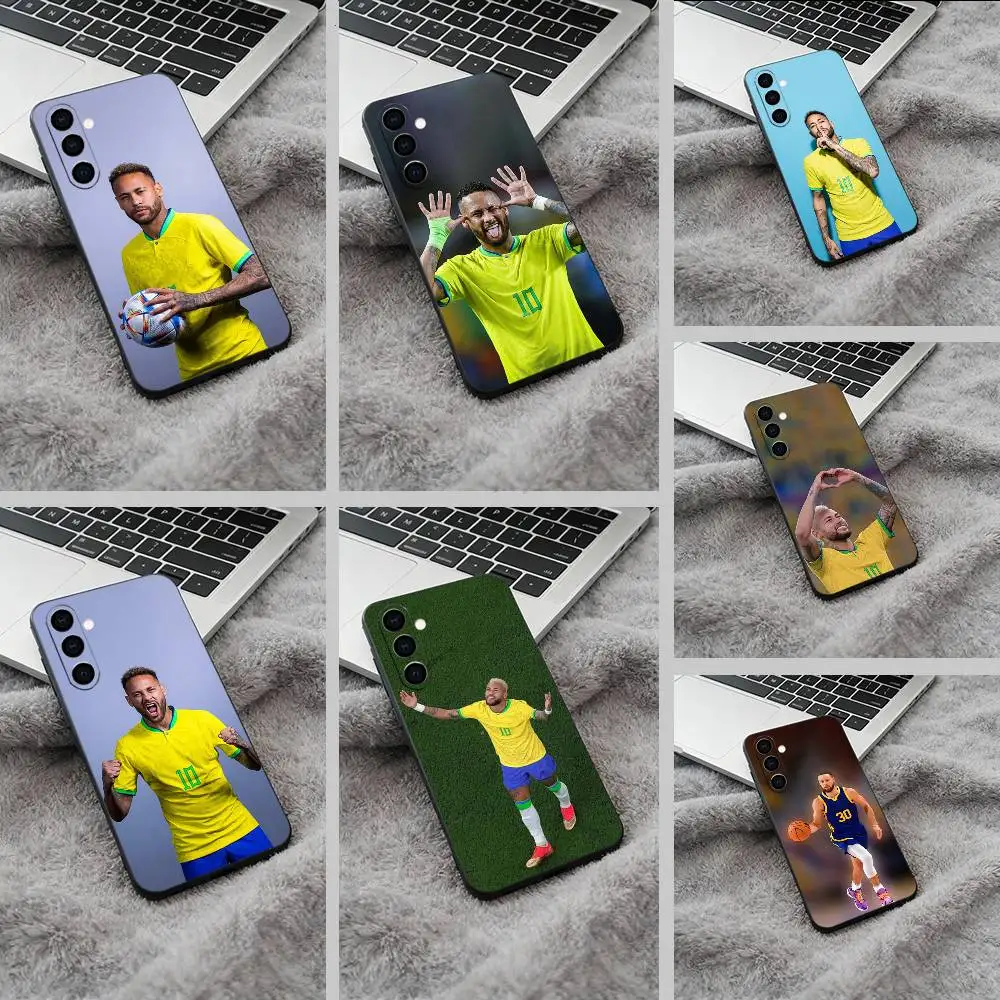 

N-10-Neymar Black Soft Silicone Phone Case for Samsung Galaxy A73, A71, A72, A70, A53, A52, A51