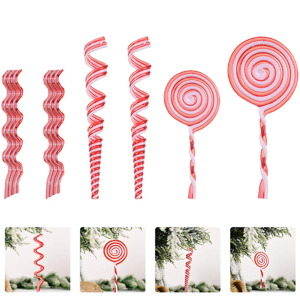 

6 Pcs Christmas Candy Pendant Colorful Lollipop Hanging Ornament Ornaments for Lollipops