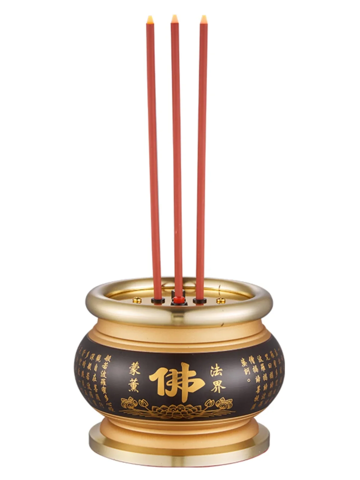 LED Rechargeable/plug-in Offering Buddha Lanterns Changming Lamp High Quality Alloy Material Desktop Decoration Offering Tables