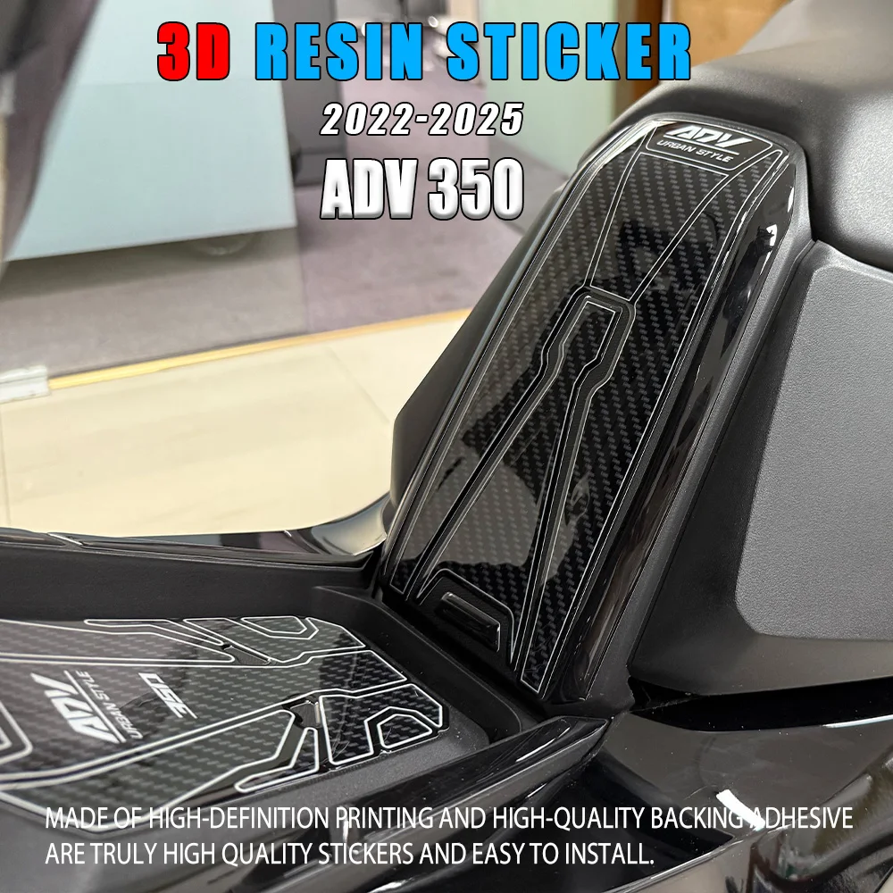 

3D мотоциклетная смола, эпоксидная наклейка, накладка на бак, наклейка против царапин, нескользящая накладка на бак для ADV350 ADV 350 2022-2025