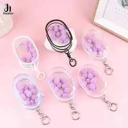 Jewelry Organizer Transparent Storage Box Pouch Mystery Box Keychain Bag Storage Case Thicken Wallet Cute Doll Bag Organization