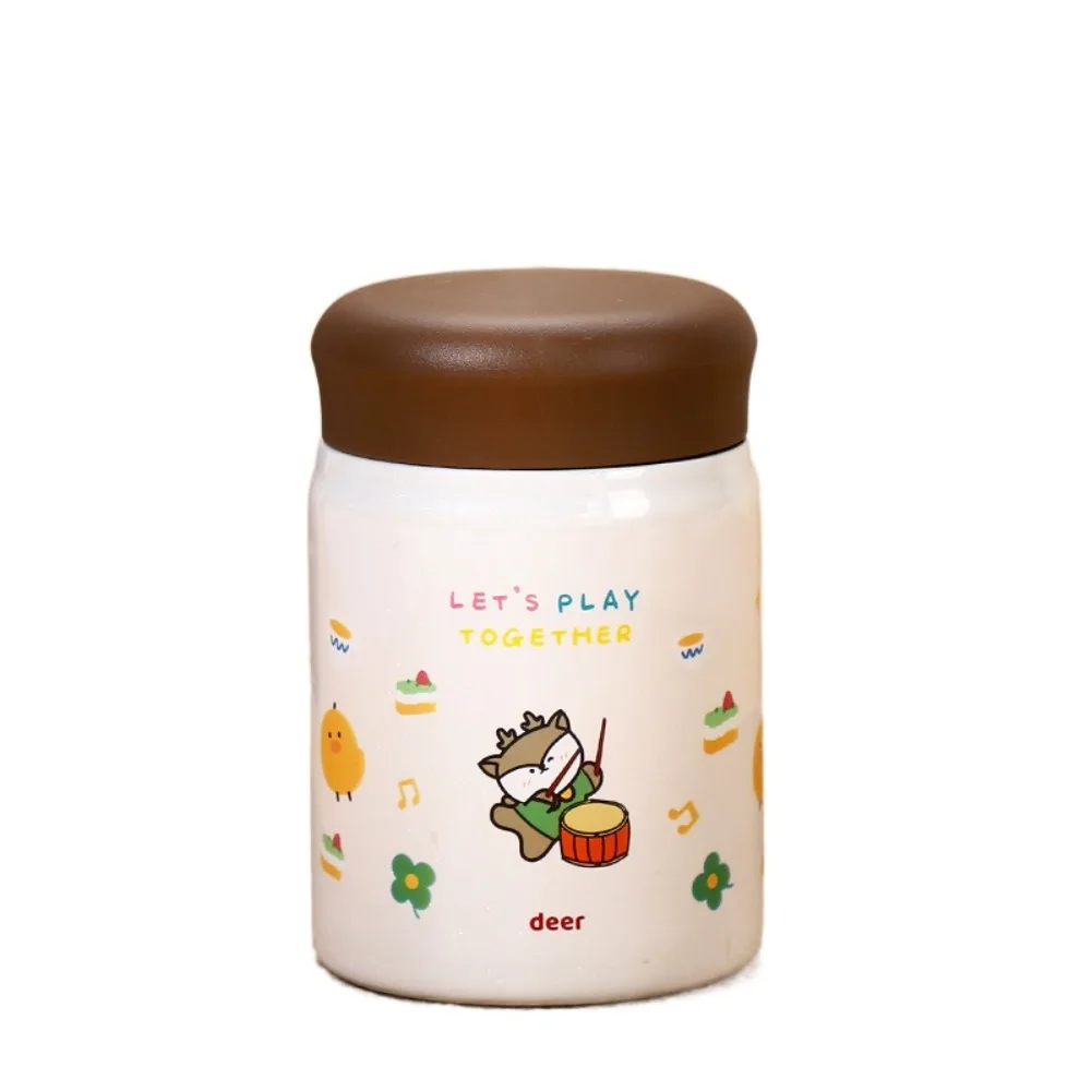 

Изолированная чашка, мультяшная мини-термос, портативный утолщенный термобокс для обеда, милый креативный горшок для отвара на открытом воздухе, спорт на открытом воздухе