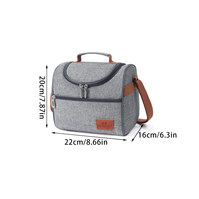 Lunch Bag Women Men Lunch Box Adult Small Lunch Tote Reusable Insulated Cooler Lunch Container For Work Office Picnic Travel