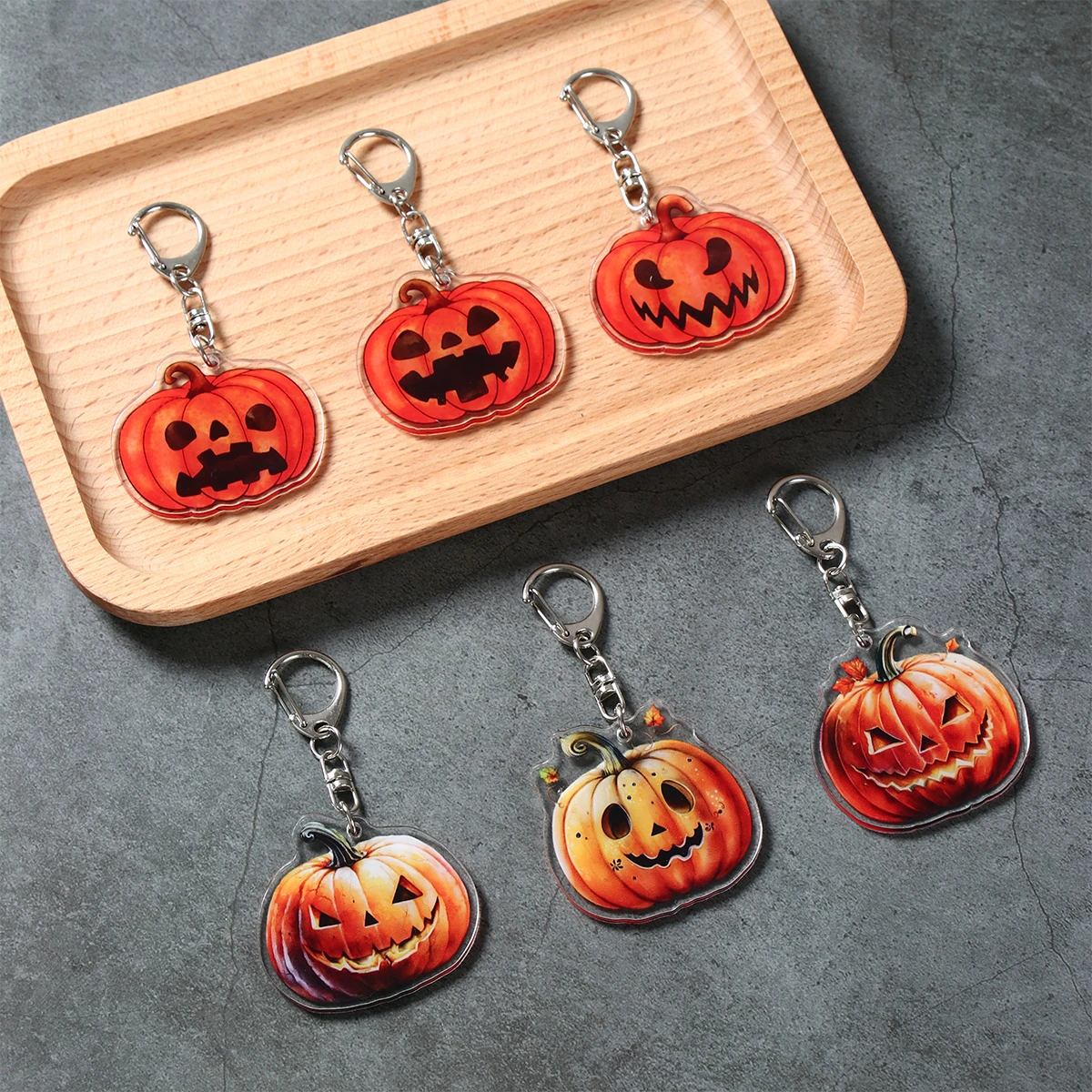 

Halloween Pendants Party Favors Halloween Decorations Pumpkin Acrylic Pendant for Home Trick or Treat Halloween Party Supplies