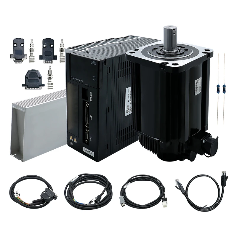 MHCNC 5500W 180ST-M35015 AC Servo Motor 35N 5.5KW 380V With T3A-H50F-RANF Driver Permanent Magnet For CNC