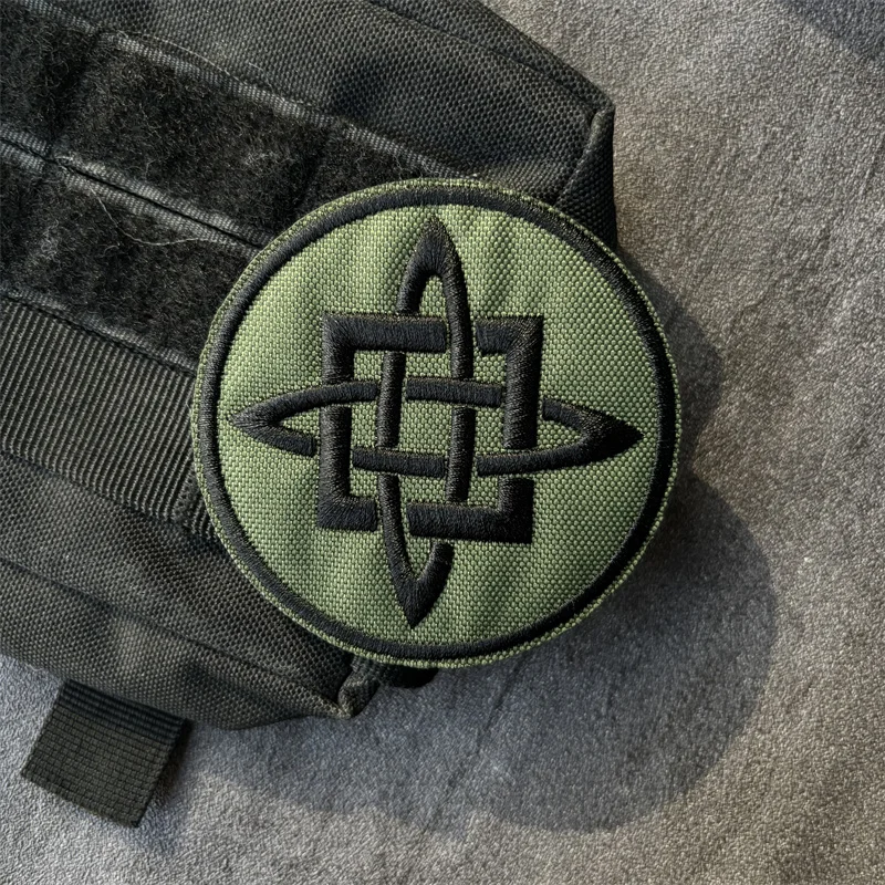 Parche bordado táctico con velcro gancho y bucle para mochila - imagen 3