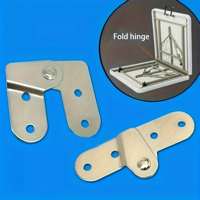 Picture 4: 2PCS Ladder Folding Hinges Rotatable Support Bracket Metal Hinge Invisible Heavy Duty Table Fixed Hinge Furniture Hardware