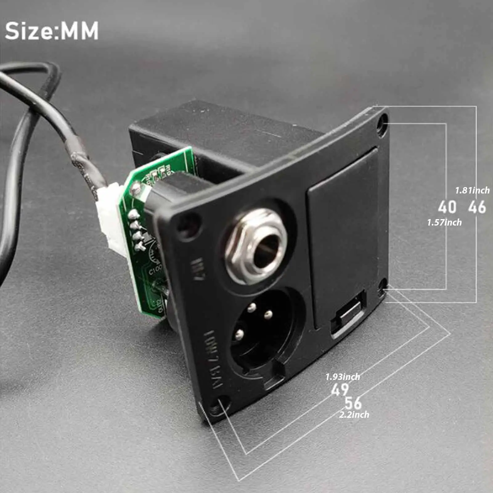 4 Band EQ Preamp Pickup Acoustic Guitar Equalizer Sound Hole Component for Playing Recording Studio