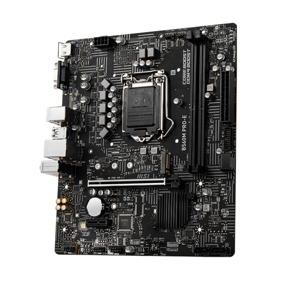 Imagem -05 - Pro-e Motherboard Suporta Soquete Lga1200 I911900k I7-11700k I5-11600k Cpu Chipconjunto Intel B560 2xddr4 Pcie 4.0 Atx Msi-b560m