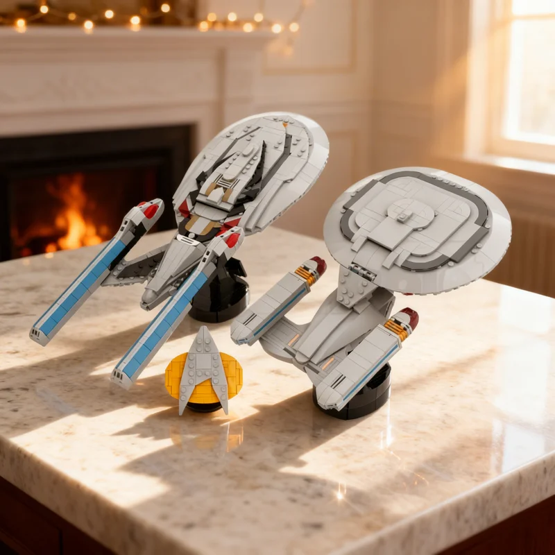 

1680 деталей MOC: Конструктор «Звездный путь: Новое поколение» — модель космического корабля Enterprise. Креативный подарок, DIY-набор для декора, премиум-класс для взрослых.