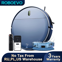 ROBOEVO BR151 Robot Vacuum Cleaner 6000Pa Auto Charging App Control Water Tank Wet Electric Sweeper Smart Dynamic Navigation