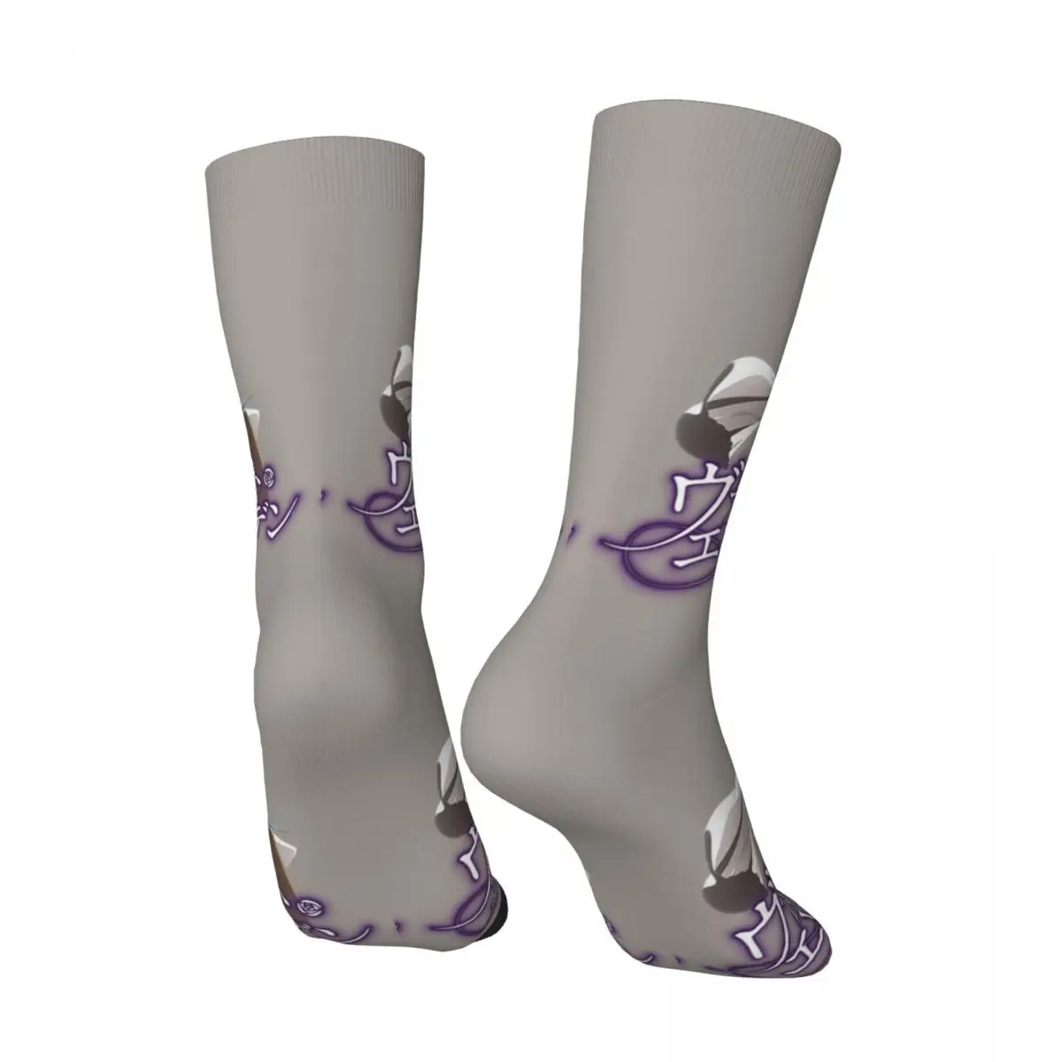 Hip Hop Vintage Walk Classic Crazy Men's Compression Socks Unisex Violet Evergarden Gilbert Anime Street Style Pattern Crew Sock