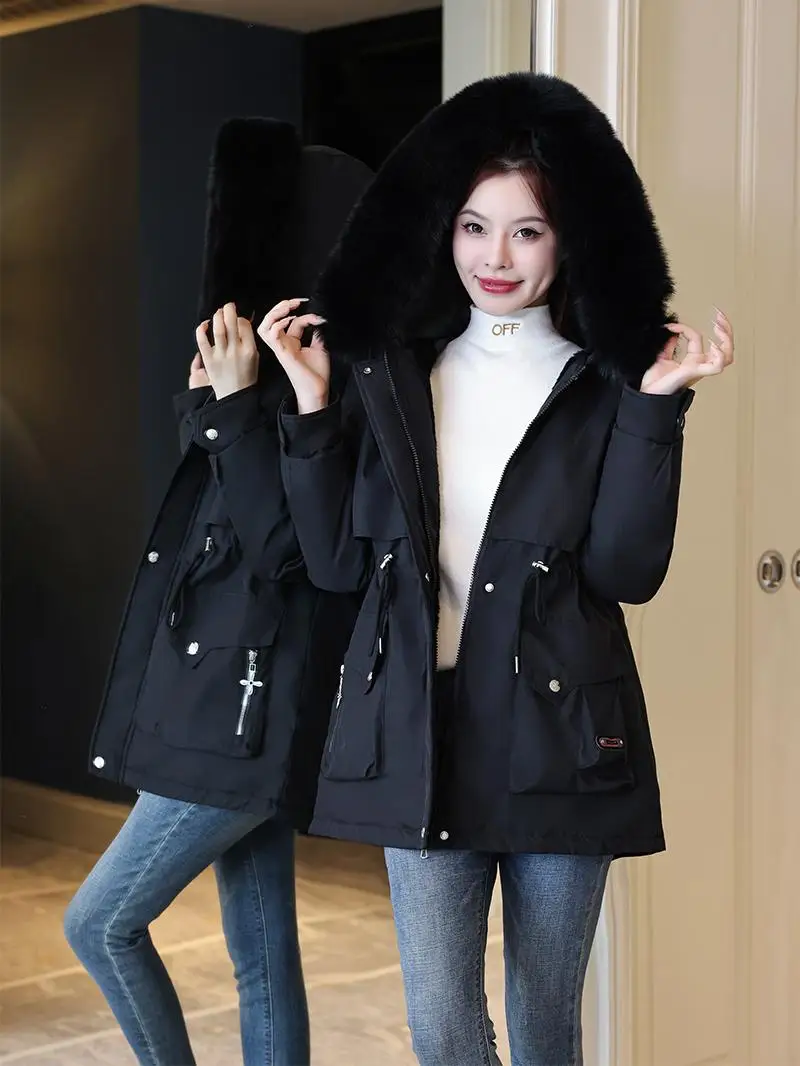 

Женская демисезонная куртка-парка на молнии, офисная, повседневная, деловая, с эффектом защиты от сминания, окрашенная, с панелями, шелковистая, матовая, эластичная, для работы и повседневной носки