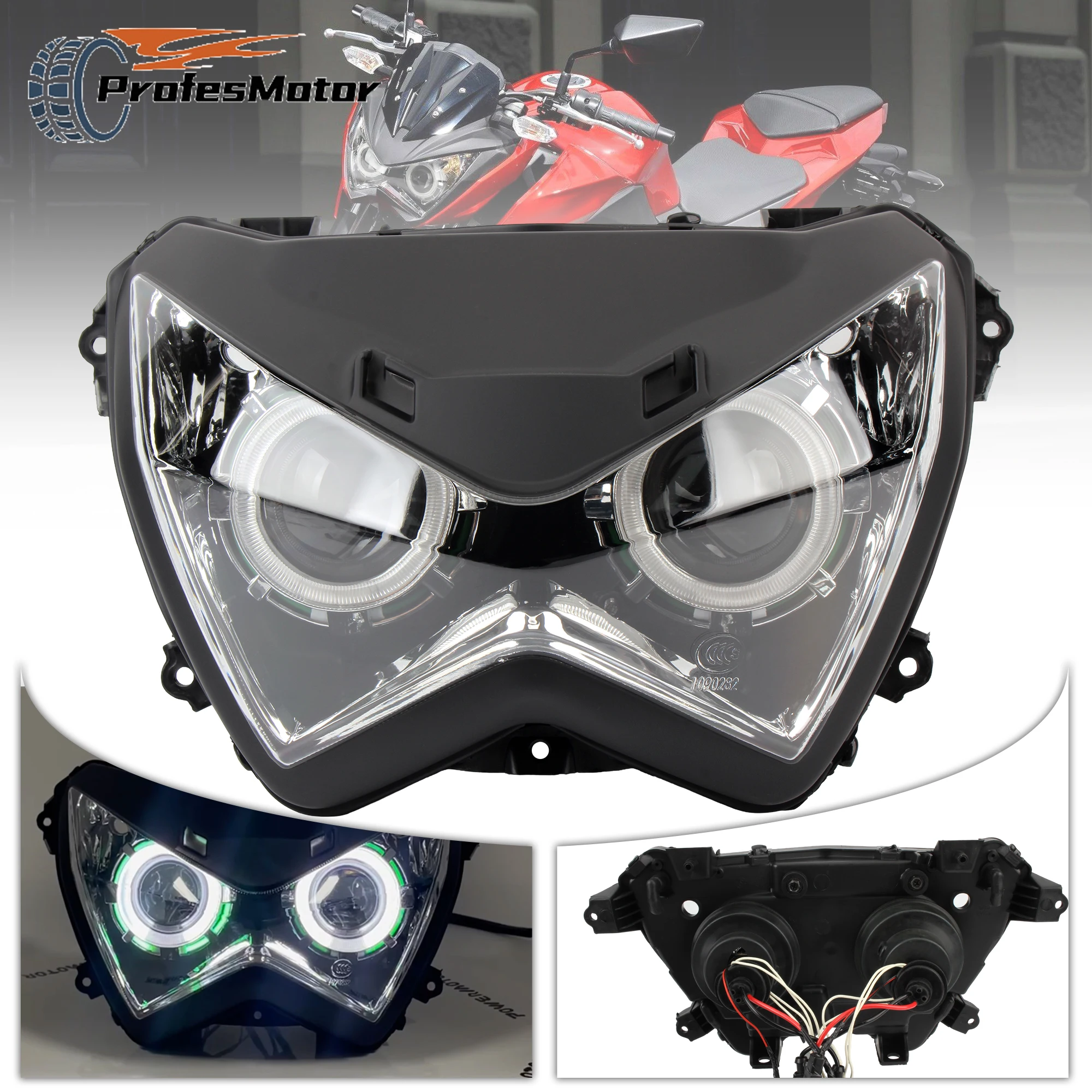 

Motorcycle LED Headlight For Kawasaki Z800 Z250 2013 2014 2015 2016 2017 Dirt Bike Supermoto LED Wick Modification Accessories