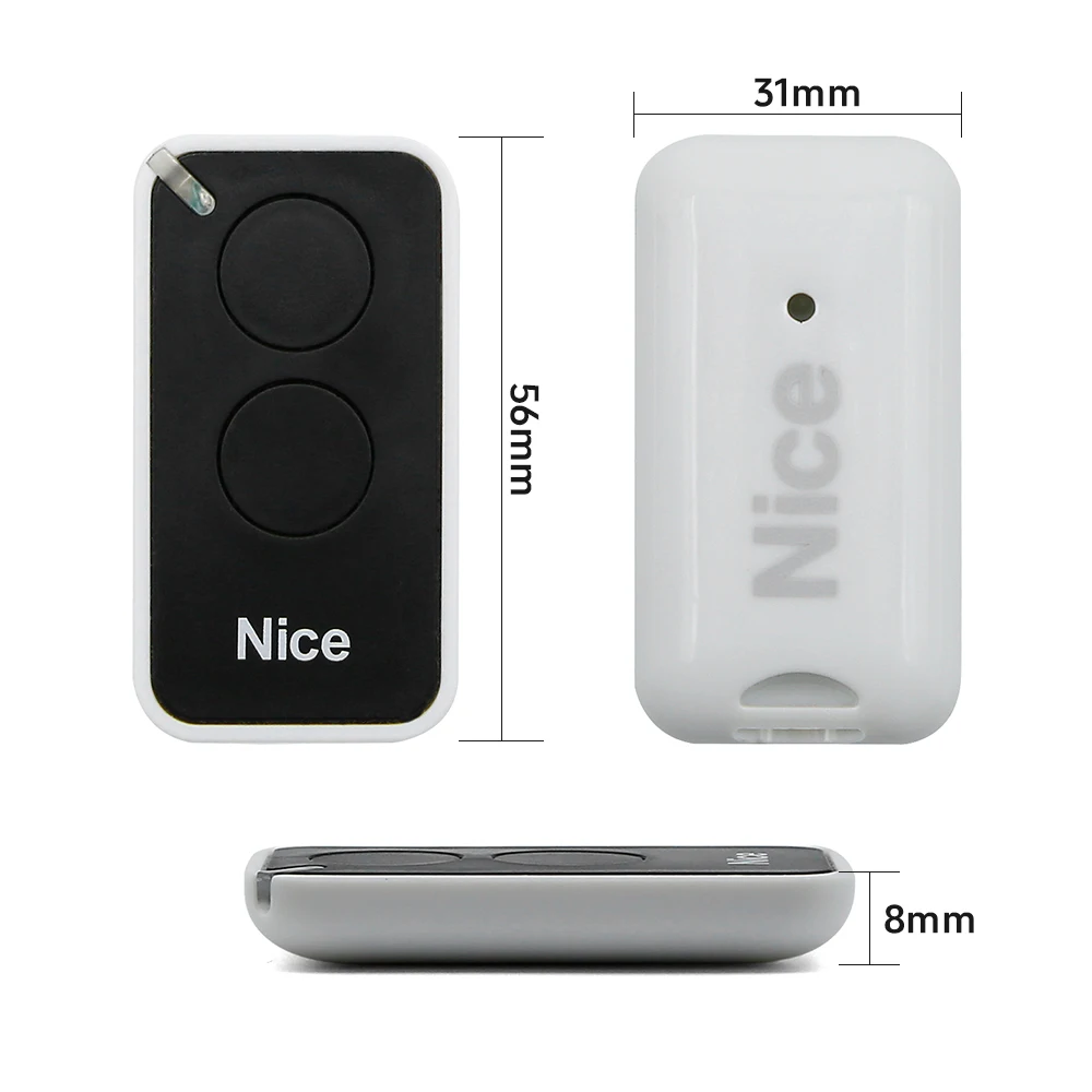 10 PCS NICE ERA FLORS  FLO2RS FLO4RS  ON2 ON4 ON2E ON4E INTI2 Gate/Garage door  Remote Control 433.92Mhz