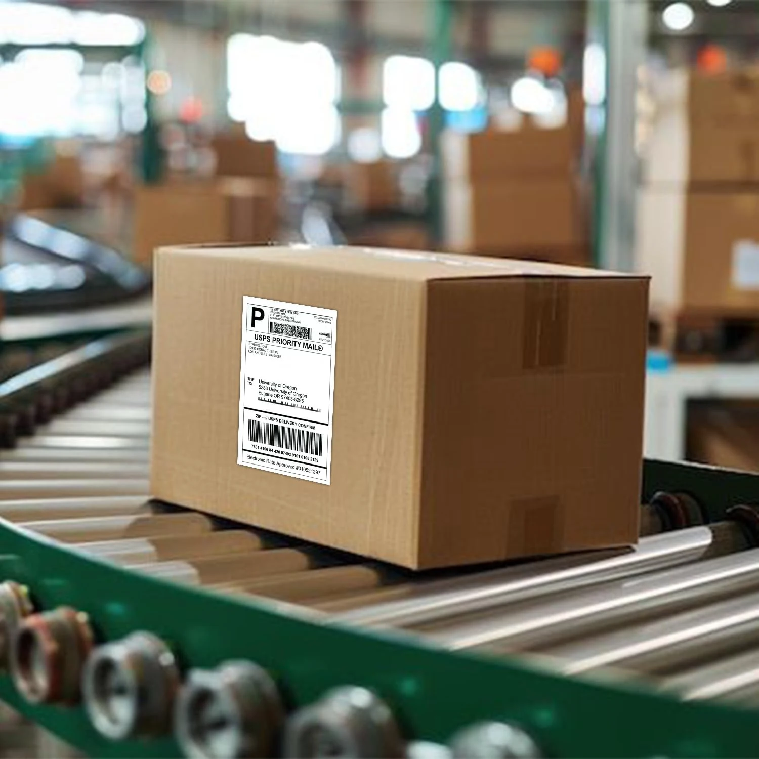 4x6 Inch 100/500 sheets Thermal Shipping Label Printer Self-Adhesive Thermal Printing Paper DHL UPS Express Barcode Label