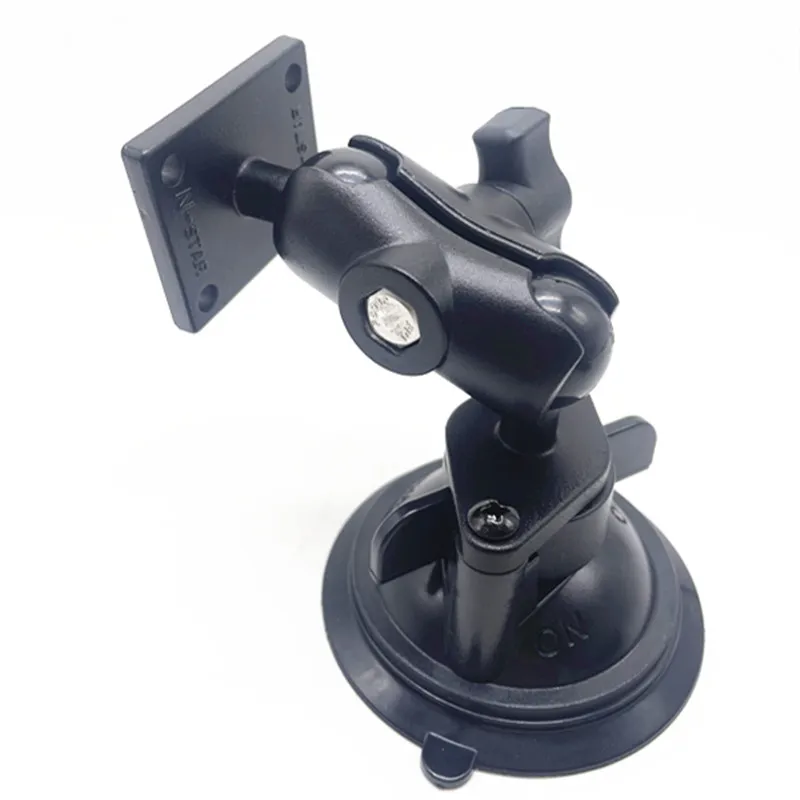 Suporte de copo do carro suporte mountt placa quadrada bracke + braço soquete duplo para garmin montana 750i 700 680t zumo xt gpsmap 276cx