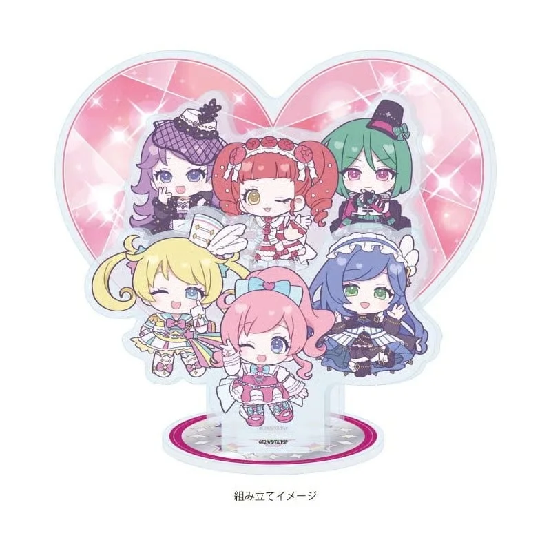 Idol Time PriPara Acrylic Diorama Anime Pretty Series 15th Anniversary Chibi Idol Girl Figure Desk Model Plate Ornament Keychain