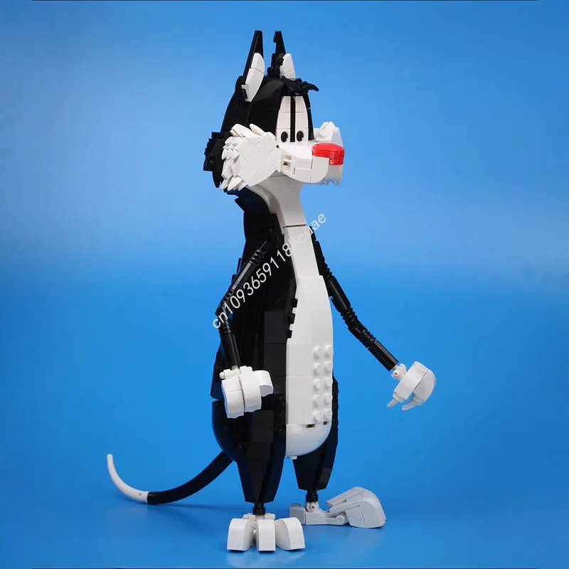 406PCS Collectible Figures Sylvesteres (Cat) Cartoon Model Moc Building Blocks Stacking Bricks Creative Kid Toy Gift Educational