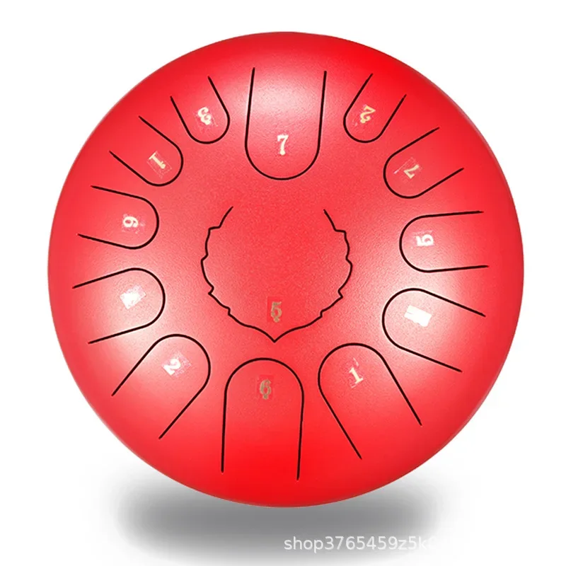 طبلة أثيرية 12 بوصة 13 نغمة طبلة فارغة عميقة، آلة موسيقية ضرب يدوية، لا تنسى القلق