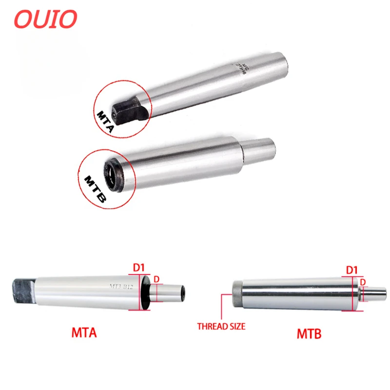 OUIO MT1 MT2 MT3 MT4 B10 B12 B16 B18 0.6-6/1-10/1-13/3-16/5-20 Morse tapper shank Drill Chuck Arbor Lathe CNC drill machine Wood