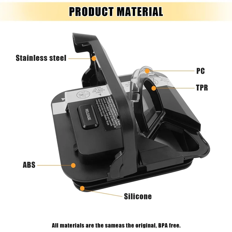 AD24 Replacement Lid Top Locking Mechanism Cover For Ninja Blender 72 OZ Pitcher- Works BL642 Series Models