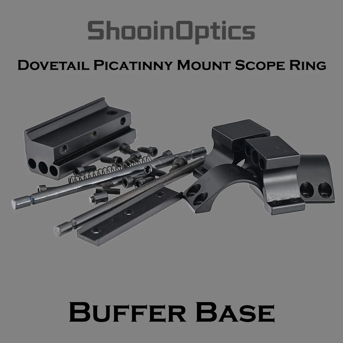 Shooin Optics Scope Buffer Kit For 1 Inch/30mm Tube 11mm/21mm Rail Mount