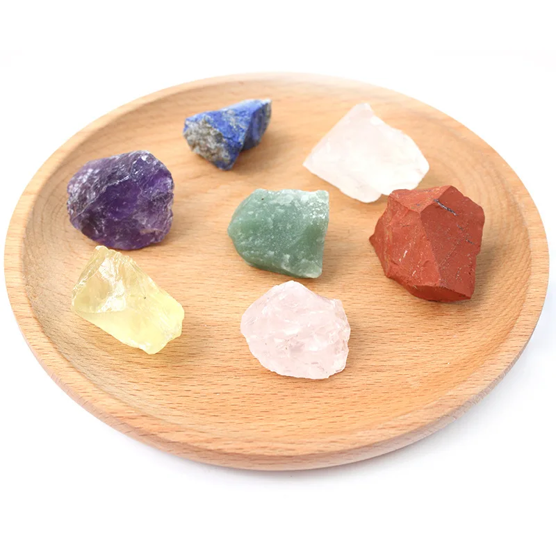 

Ore natural crystal rough stone set, colorful energy crystal aromatherapy diffuser stone home decoration, Amazon explosion