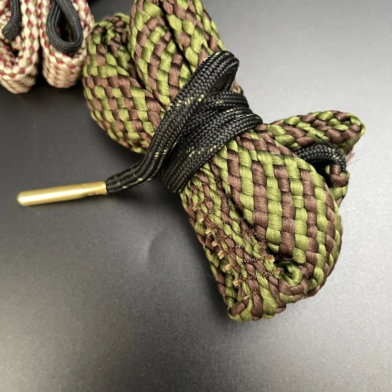 طقم تنظيف المسدس أداة تتحمل الأنظف بندقية برميل عيار حبل فرشاة 12GA 16GA.22 CAL.223CAL.303.308.338 5.56 مللي متر 7.62 مللي متر #6