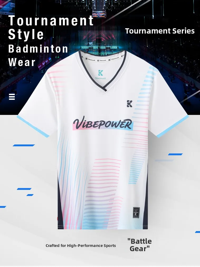 KEDESAM Badminton Sports Wear Set Men's Women's Training Uniform Top Shorts Two-Piece Suit Moisture Wicking Polyester Fabric
