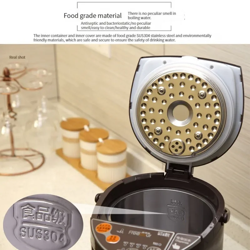 Электрический чайник, 5 л, бытовой чайник большой емкости, нержавеющая сталь 304, полностью автоматический электрический чайник с теплоизоляцией
