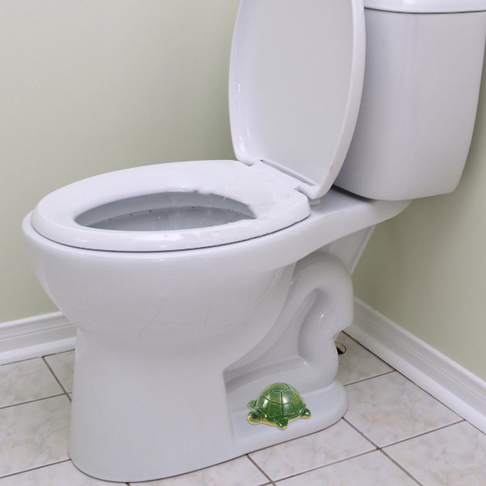 

2pcs Toilet Bolt Covers Decorative Ceramic Turtle Knob Caps Resin Material Anti Slip Easy Installation Standard Models Bathroom