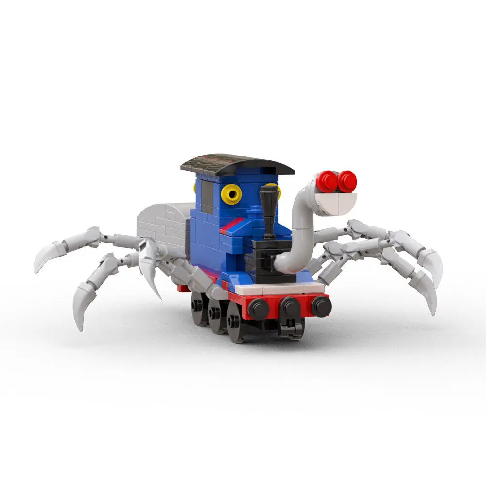 Small Train Model with Spider Feet 198 Pieces from Horror Video Game MOC Build