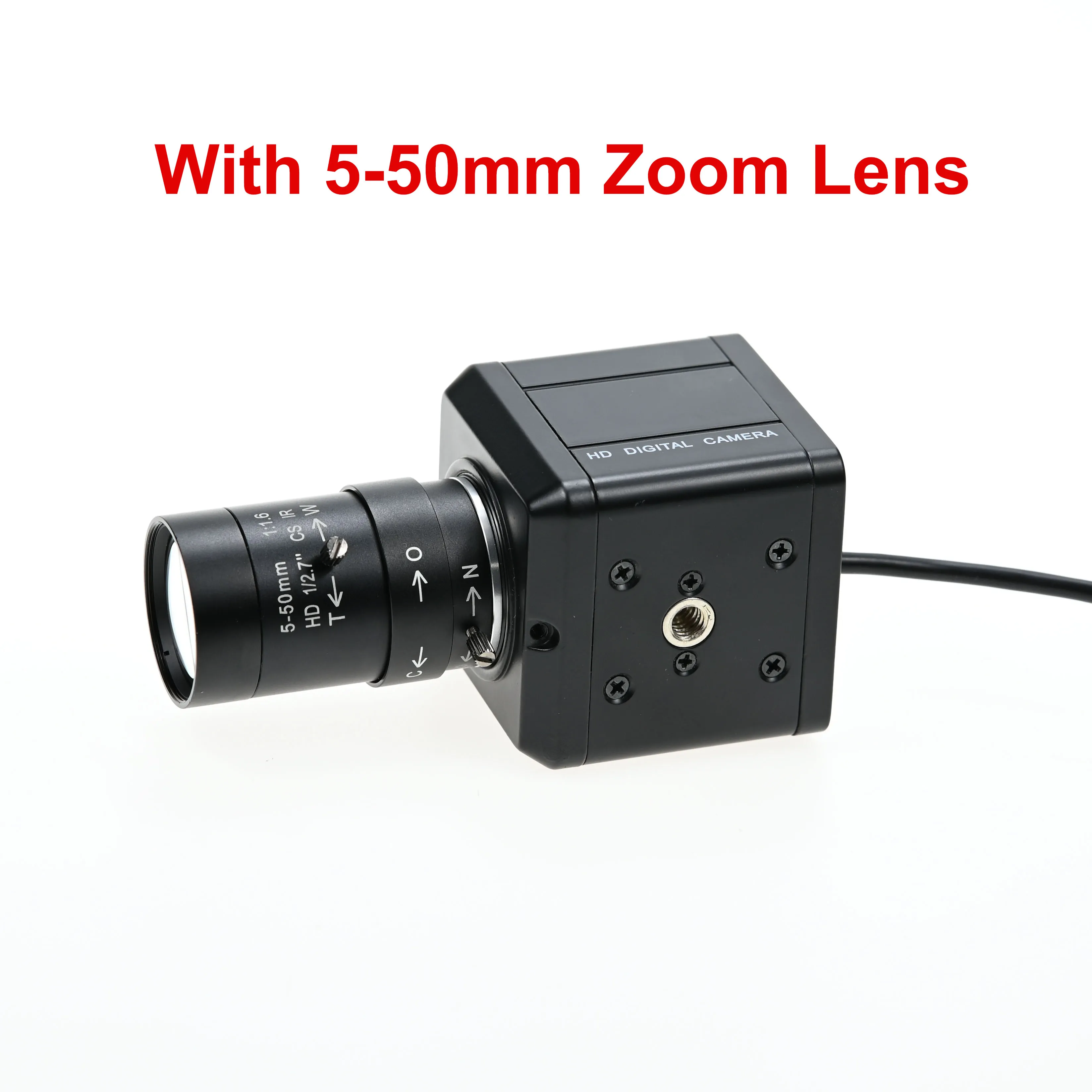 

13MP USB Box Camera HD,IMX258,Drive Free,With Manual Zoom CS Lens 5-50mm/2.8-12mm,4208x3120 10fps,For Document Barcode Scanning