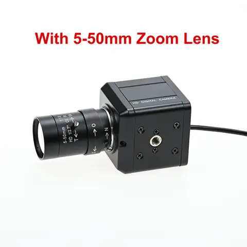 USB 박스 카메라 HD,IMX258, 드라이브 프리, 수동 줌 CS 렌즈, 문서 바코드 스캐닝, 5-50mm, 2.8-12mm,4208x3120 10fps, 13MP