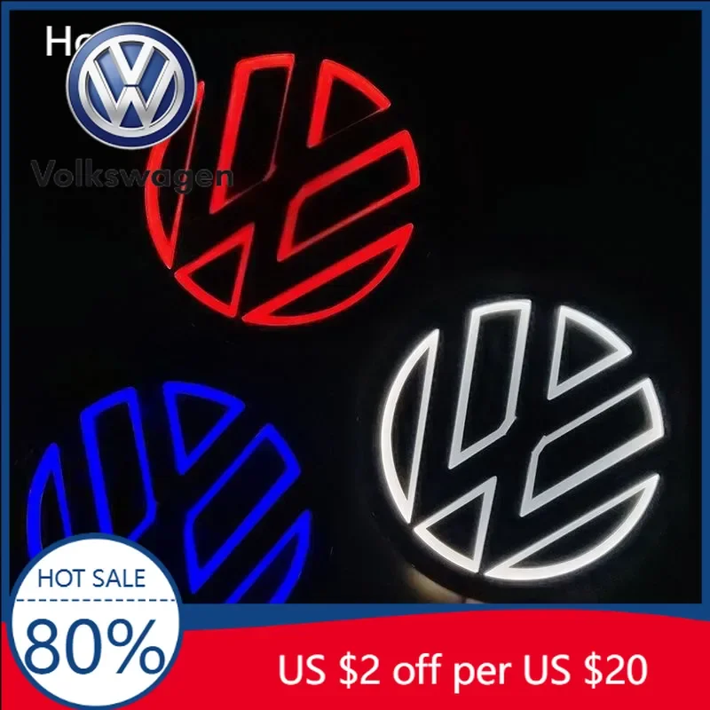 

Горячая новинка 2026: Светодиодный 5D логотип-эмблема 11 см для задней части и передней решетки радиатора Volkswagen (VW) — для VW CC, Bora, Golf, Jetta, Polo, Magotan, Passat