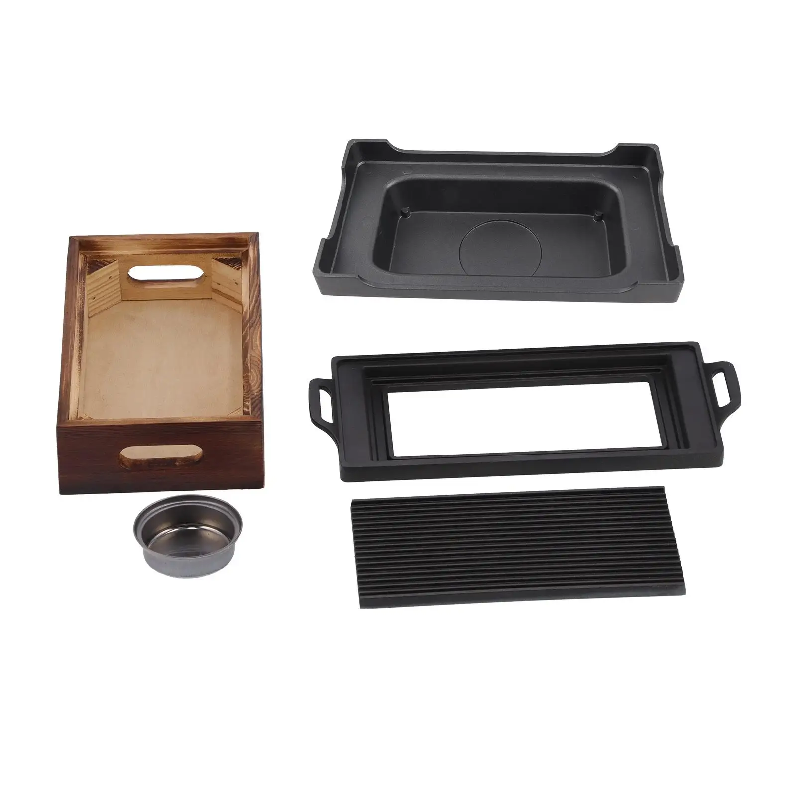 

Smokeless Non-Stick BBQ Grill Pan - Multi-Function Barbecue Baking Tray