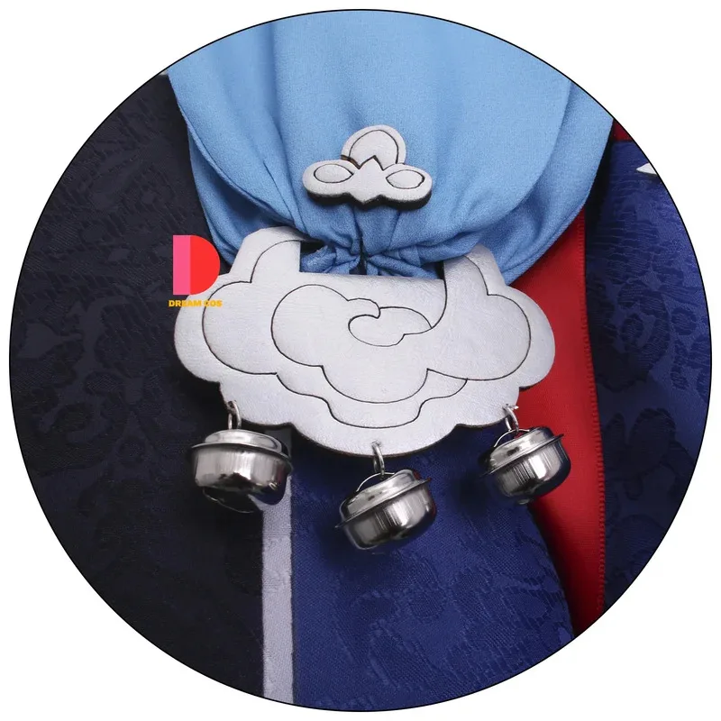 Disfraz de Honkai Star Rail Yan Qing, trajes de tela texturizada Yanging de gran tamaño con pulsera, flauta para Comic Con, conjunto completo