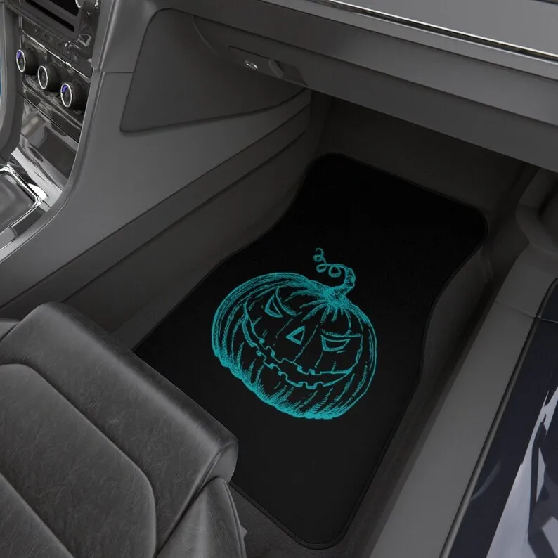 Jackolantern Car Mats Pastel Goth Pastel Halloween Cute Car Accessories Horror Kawaii Goth Pumpkin Car Floor Mats Interior Car D