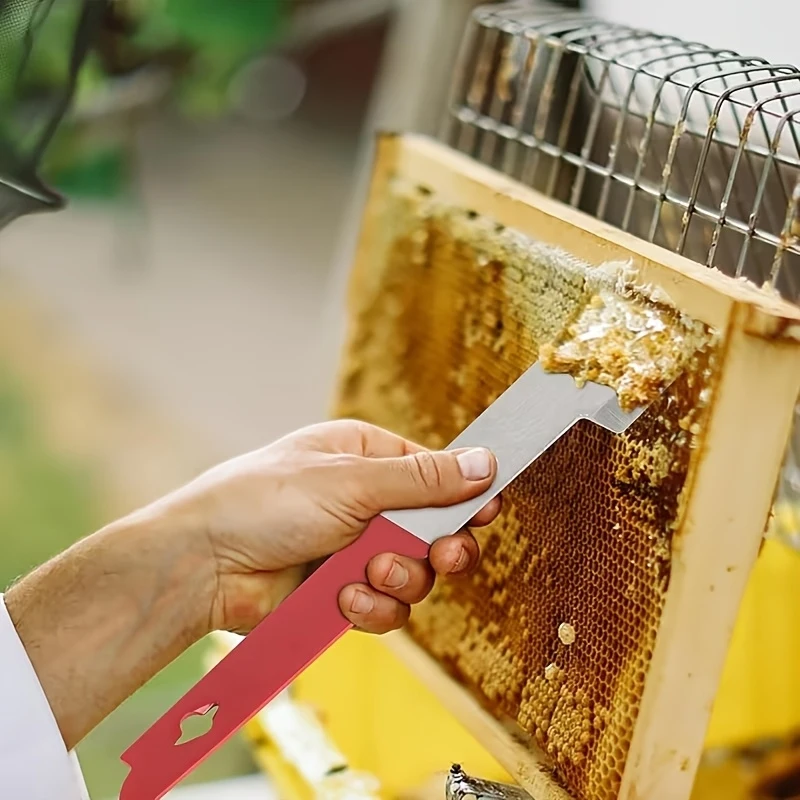 J Shape Bee Hive Scraper Multifunctional Frame Prying Wax Remover Nail Puller Honeycomb Cleaning Beekeeping Special Tool