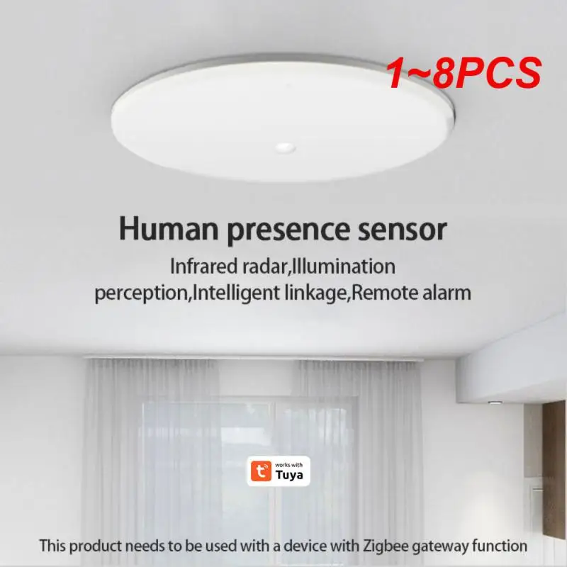 

Tuya Smart Smart Human Presence Sensor Human Body Motion Detection Sensor 3.0 Ceiling-mounted APP-key Control