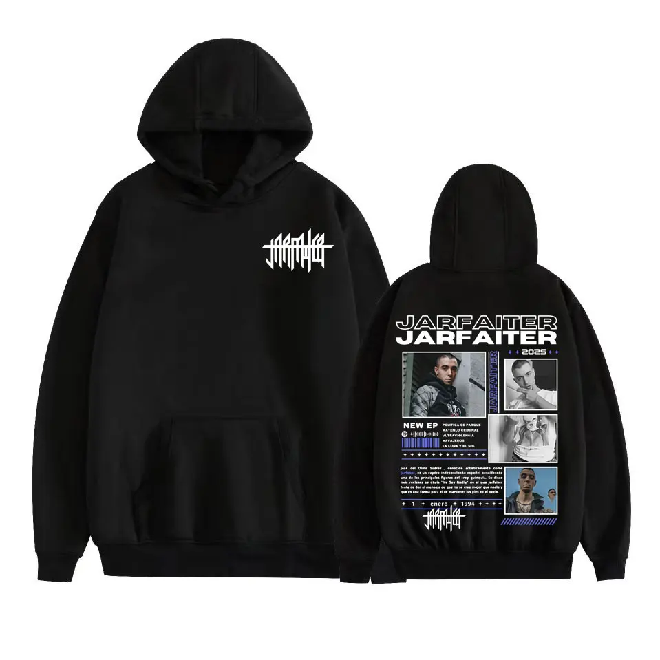 Rapero Jarfaiter álbum Tour 2025 cubierta Sudadera con capucha hombres mujeres Harajuku moda Hip Hop Pop música sudaderas Bodywarmer sudaderas con capucha de lana