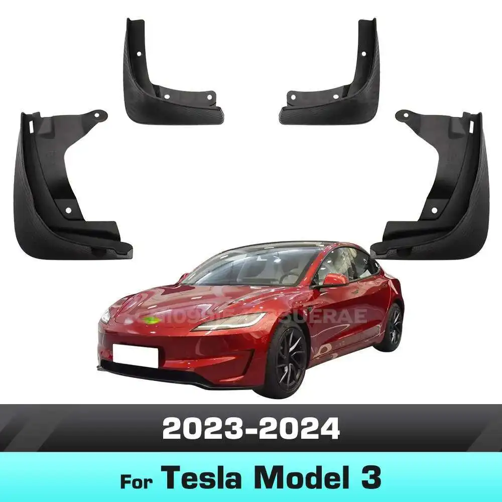 

For Tesla Model 3 2023-2024 Fender Mudguard Mud Flaps Guard Splash Flap Mudguards Car Accessories