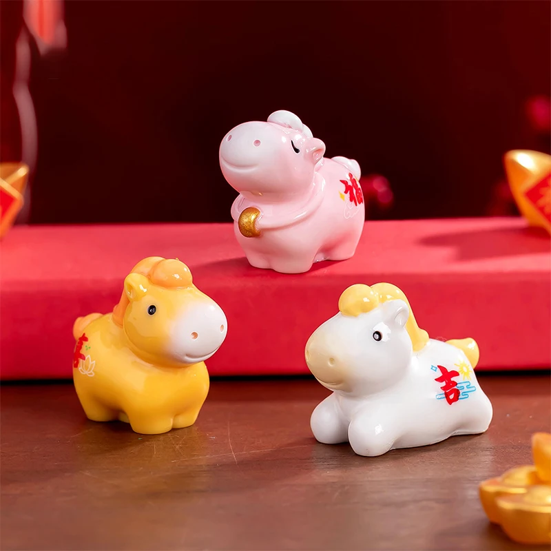 ミニ馬の置物樹脂馬モデルミニチュア妖精の庭苔風景 DIY テラリウム工芸品車のインテリア装飾