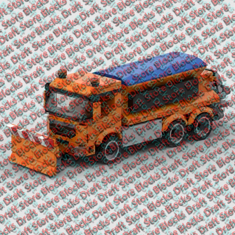 City Car Model MOC Building Bricks TGX Road Service Truck Modular Technology  Holiday Gifts Assemble Toys Suit Display QWERT