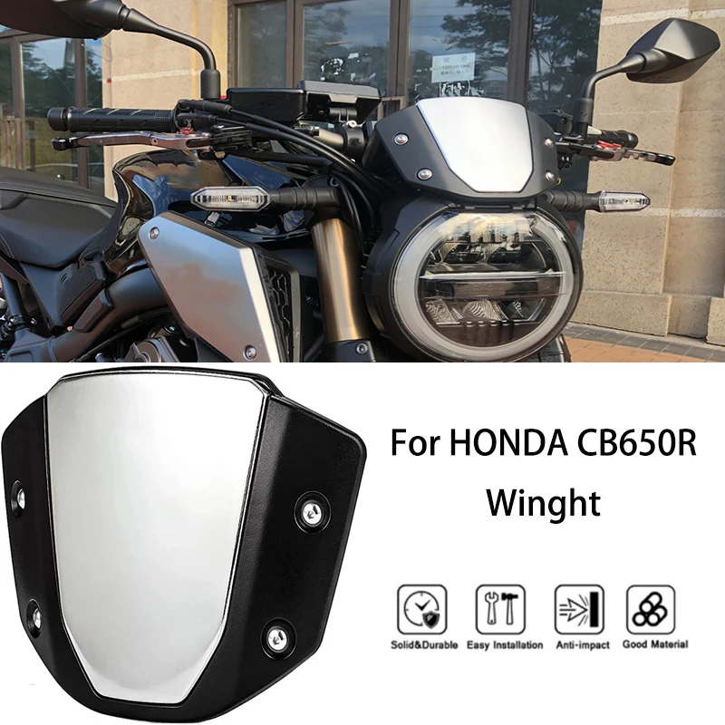 MTKRACING for HONDA CB650R 2019-2023 Front Wind Deflector Protector Visor Screen CB 650 R Motorcycle Sports Windshield