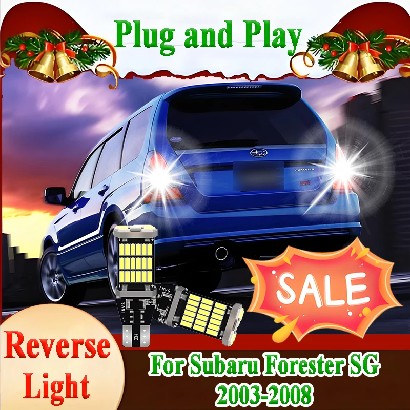 

2PCS W16W T15 921 Car LED Reverse Light For Subaru Forester SG 2003 2004 2005 2006 2007 2008 Backup Back Up Lamp Canbus No Error